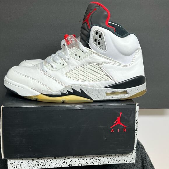 Size 10 - Air Jordan 5 Retro White Cement main image 11